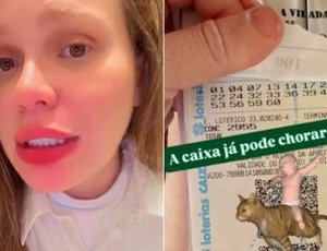 Ex-BBB processada pela Caixa volta a ganhar na loteria