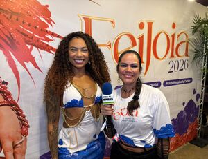 Layza Rebeca Musa da Mangueira emociona-se ao falar de 17 anos de tradição na Estação Primeira