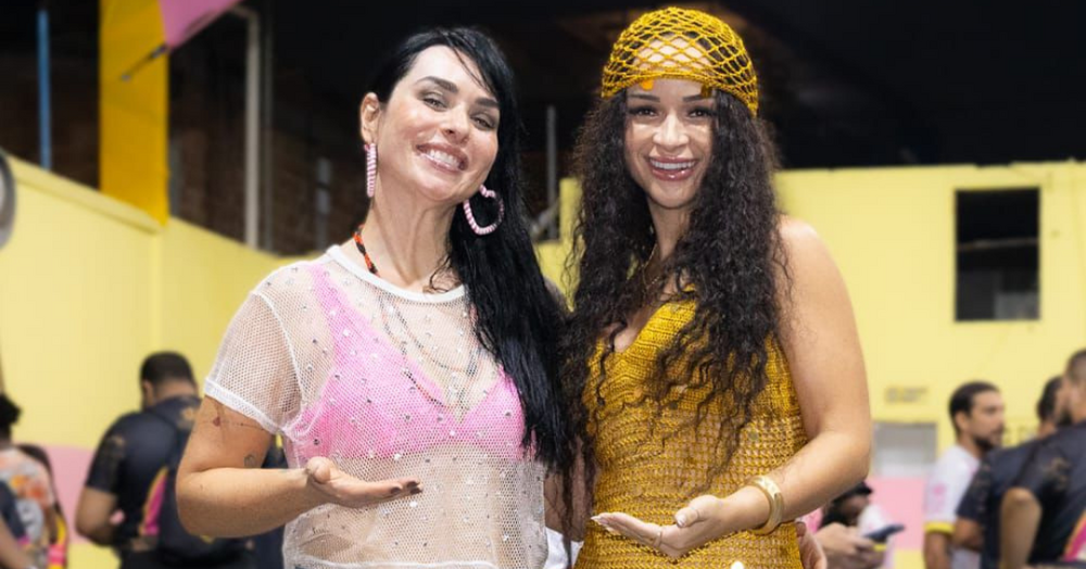 Tainara Martins, intérprete oficial, e Luciana Picorelli lideram a União do Parque Acari na Sapucaí