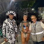 Musos, Lorrany Cristine e Thiago Azevedo, representam a comunidade em busca do Grupo Especial com apoio do prefeito Márcio Canella