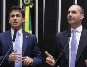 Após críticas, Nikolas nega amnésia e diz que Eduardo Bolsonaro ‘não está bem’