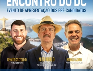 DC-RJ apresenta chapa completa em evento com pré-candidato presidencial Aldo Rebelo