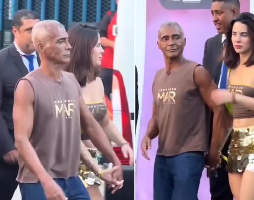 Romário surge com novo affair 35 anos mais jovem