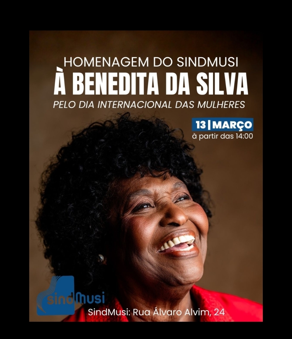Homenagem SindMusi  à deputada Benedita da Silva