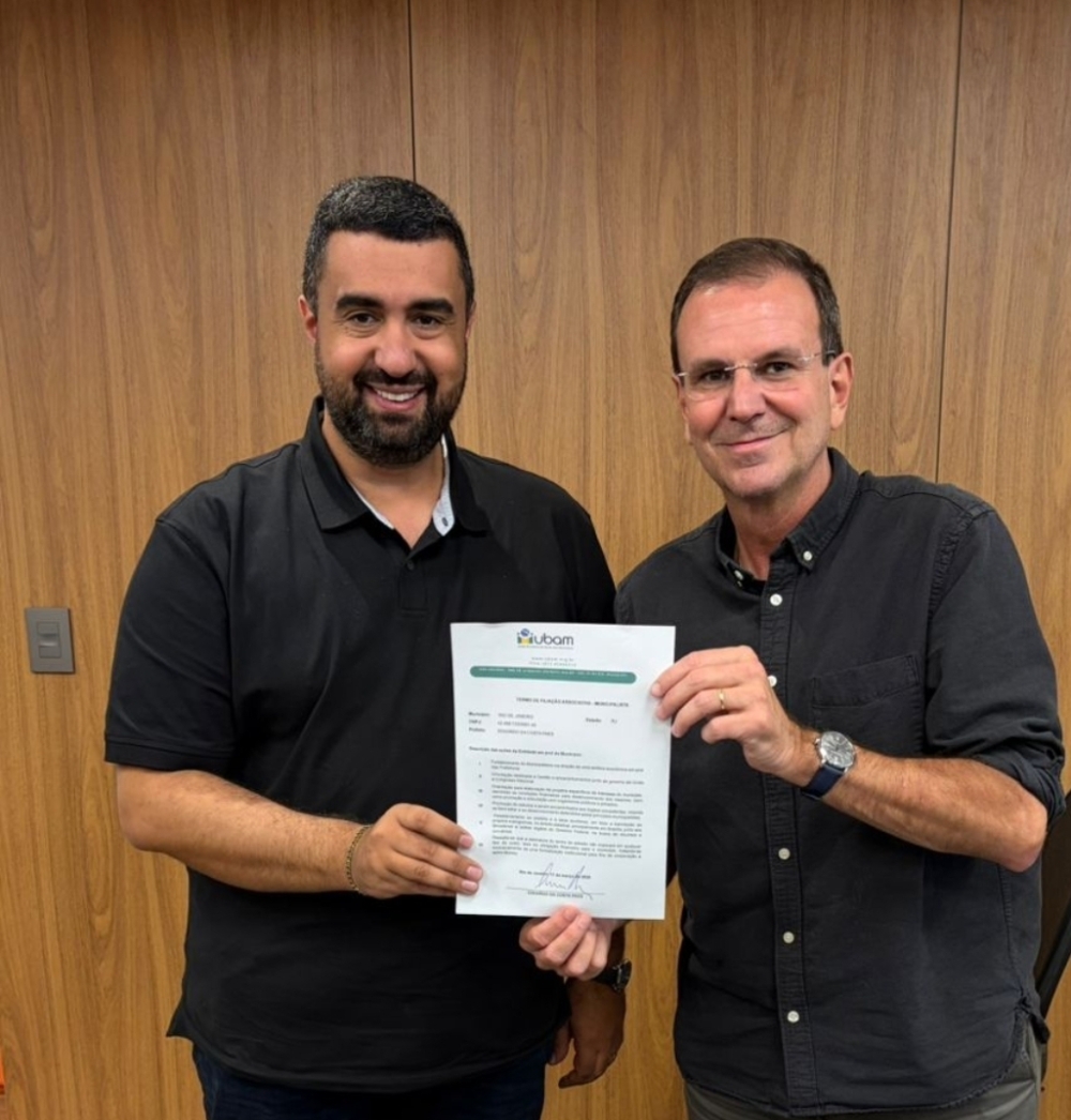 Eduardo Paes faz aliança estratégica: Prefeito do Rio de Janeiro  adere à UBAM e fortalece pautas das cidades