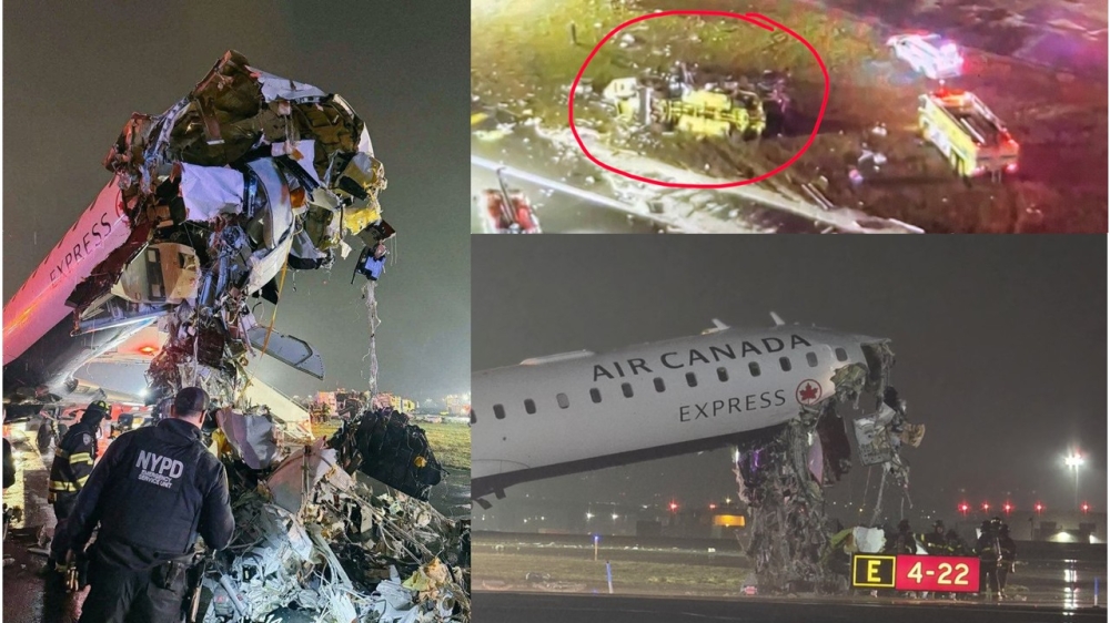Avião colide com caminhão de bombeiros em aeroporto de Nova York e deixa mortos