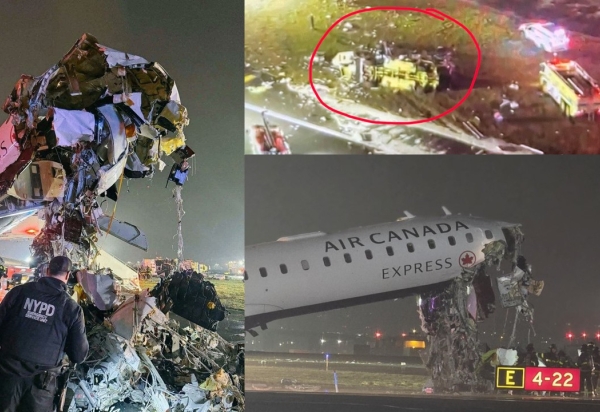 Avião colide com caminhão de bombeiros em aeroporto de Nova York e deixa mortos