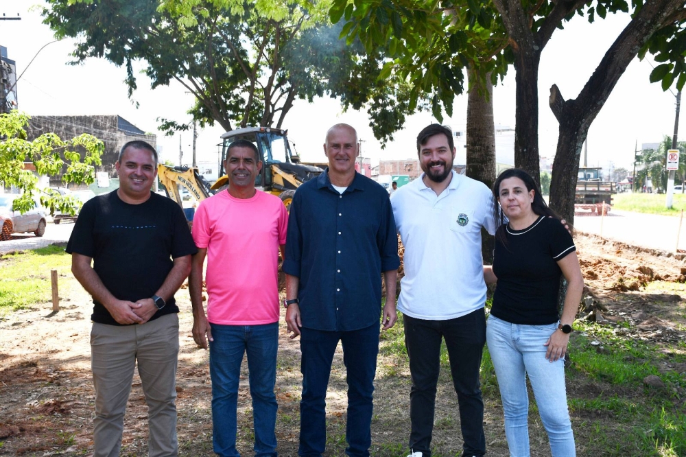 Prefeito Tande Vieira acompanha início das obras de revitalização da Avenida Tocantins, que terá ciclovia e estacionamento na Morada do Contorno