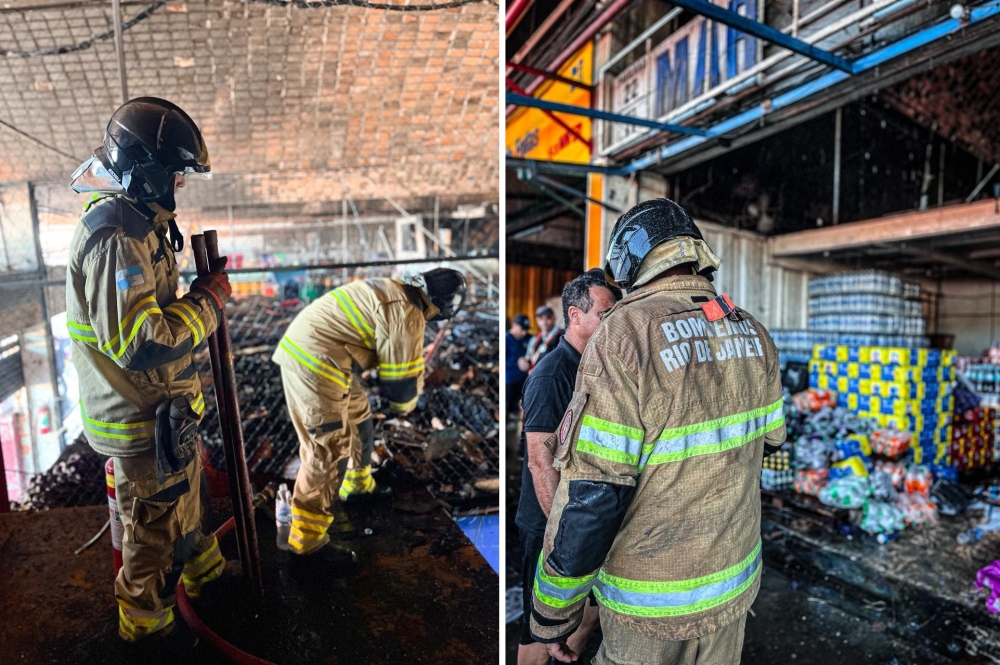 Governo do Estado mobiliza mais de 40 bombeiros para combater incêndio no Ceasa