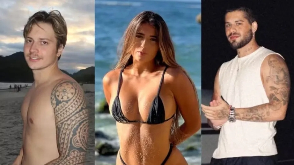 Ex-namorado de modelo vista com Zé Felipe descobriu affair em live; vídeo