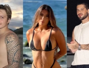 Ex-namorado de modelo vista com Zé Felipe descobriu affair em live; vídeo