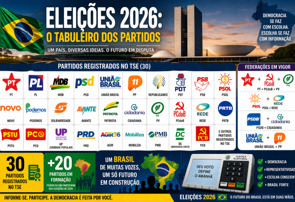 Posicionamento ideológico dos partidos: guia para entender alianças, coligações e votações no Congresso Nacional