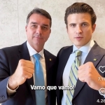 Ex-imitador de Bolsonaro filho de Paulo Marinho, vira aliado de Flávio: 'Adversário do Brasil em comum'