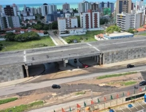 Governo do Brasil inaugura viaduto em Cabedelo, na BR-230, no estado da Paraíba