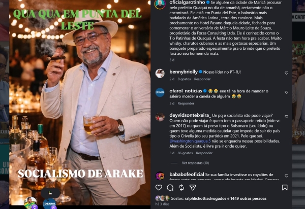 Quaquá vs. Garotinho: Enquando a festa não acaba prefeito de Maricá enfrenta um tsunami de investigações