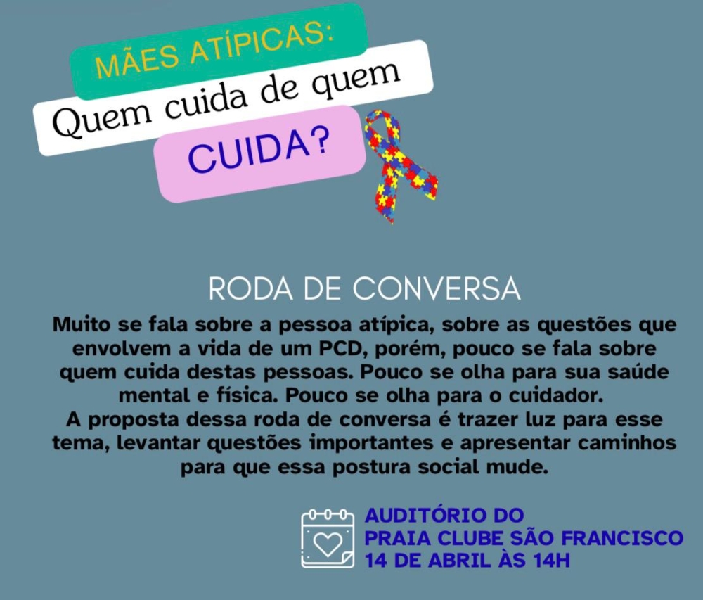 Roda de conversa em Niterói debate os desafios e a realidade das mães atípicas