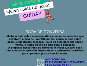 Roda de conversa em Niterói debate os desafios e a realidade das mães atípicas