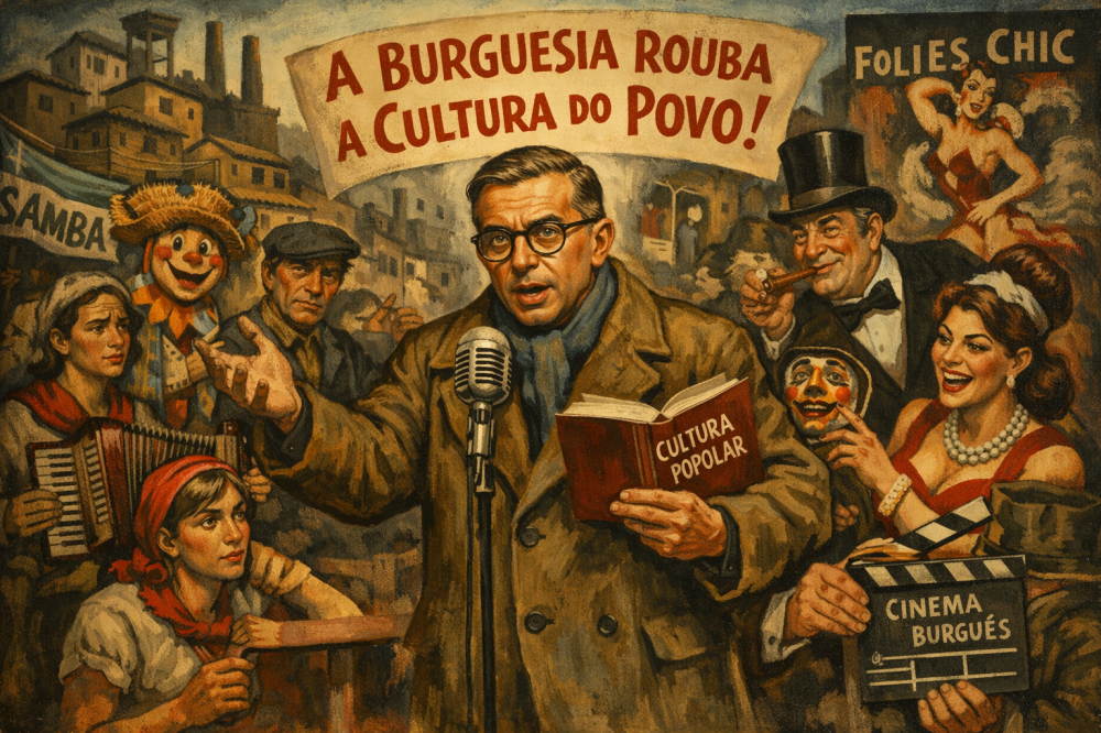 Sartre e o roubo da cultura popular pela burguesia.