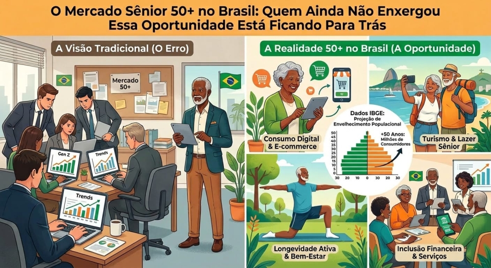  O Mercado Sênior 50+ no Brasil: quem ainda não enxergou essa oportunidade está ficando para Trás