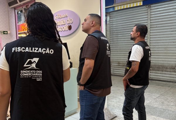 Fiscalização do Sindicato dos Comerciários do Rio autua mais de 190 lojas no feriado estadual de São Jorge