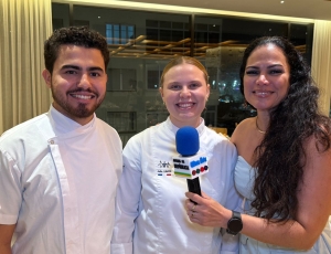 Casal catarinense Júlia Xavier e Gabriel Dutra chega ao Rio como forte candidato para representar o Brasil na final mundial do ICC em Lyon