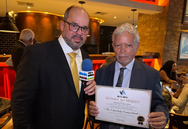 Desembargador Cairo Ítalo recebe homenagem do Instituto Silva Neto em evento que reúne lideranças do Rio