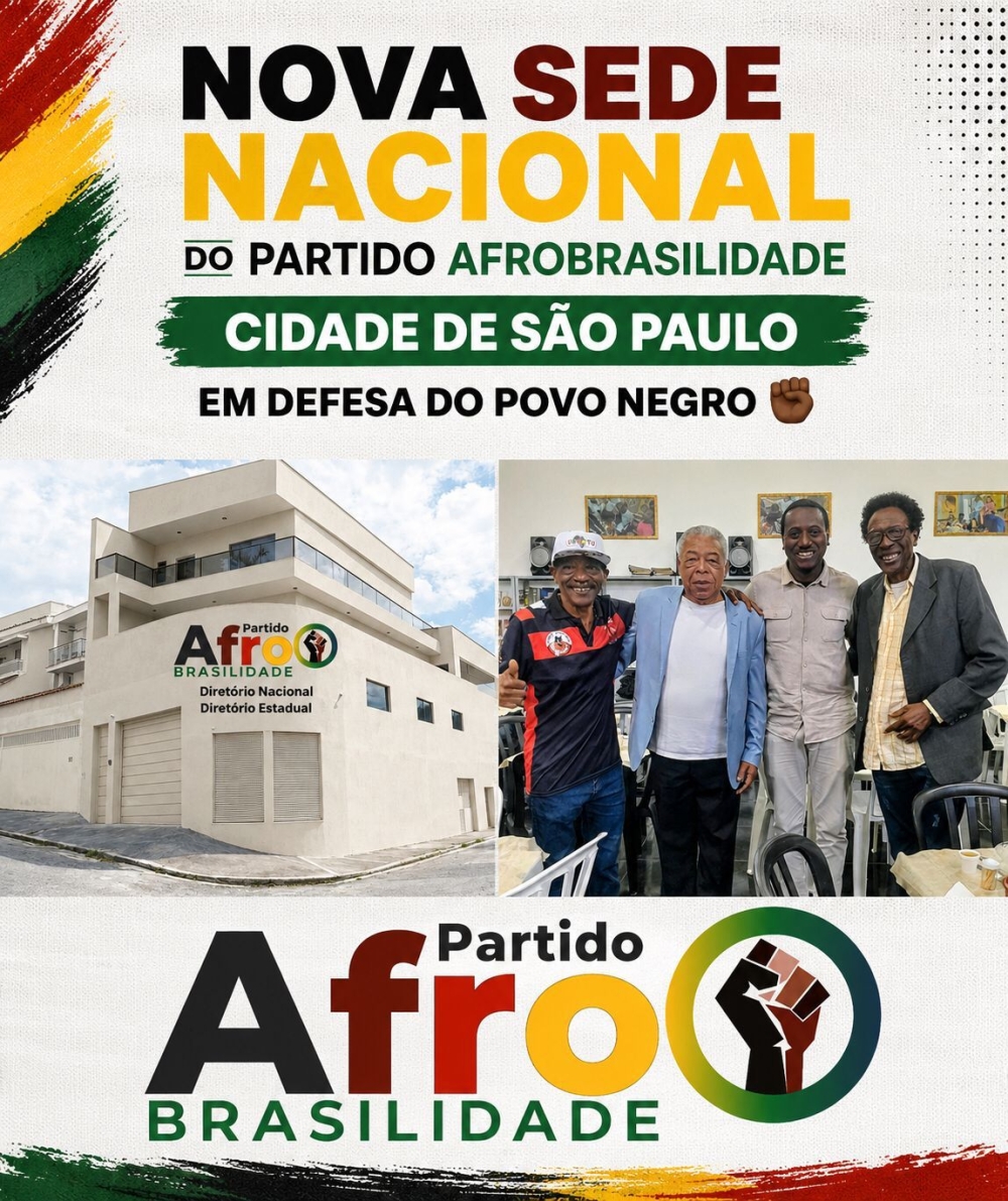 Partido Afrobrasilidade inaugura nova sede nacional em São Paulo