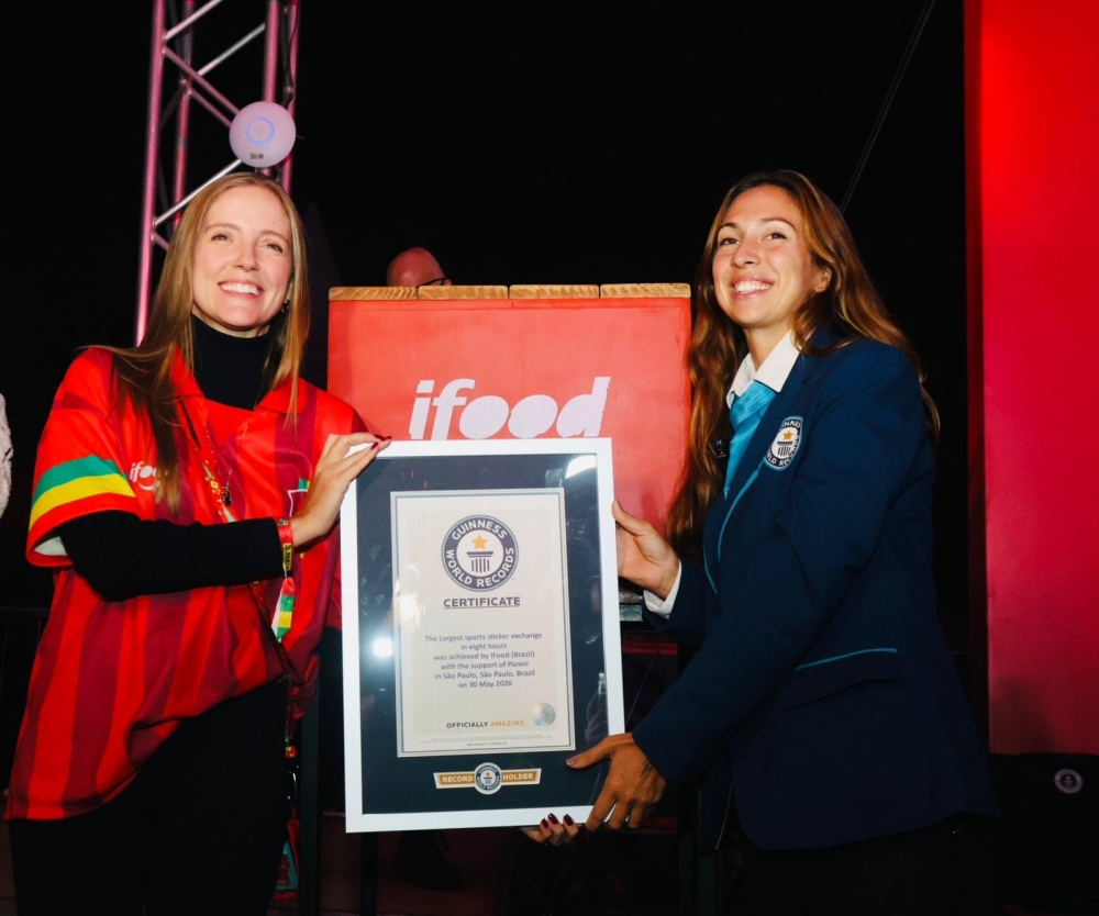 iFood e Panini entram para o Guiness World Records com a maior troca de figurinhas do mundo em 8h
