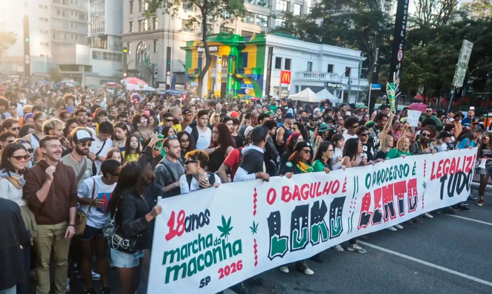 Marcha em São Paulo pede legalização da maconha