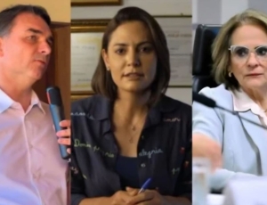 Michelle, Damares e Tereza Cristina esvaziam evento de Flávio Bolsonaro