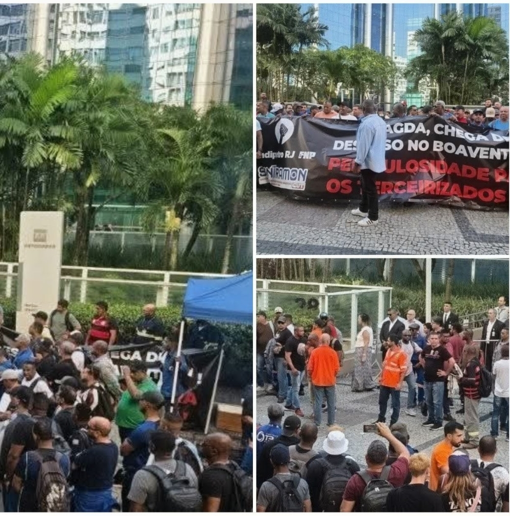 Trabalhadores do Complexo Boaventura em greve realizam protesto no EDISEN contra negligência da Petrobrás