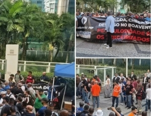 Trabalhadores do Complexo Boaventura em greve realizam protesto no EDISEN contra negligência da Petrobrás