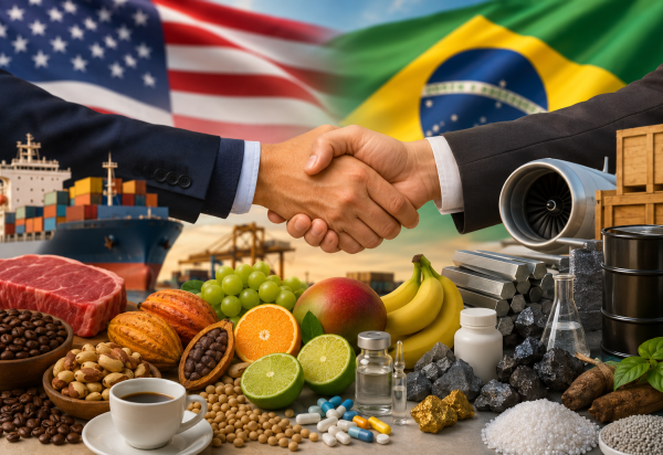 Tarifaço de Trump: mais de 1.600 produtos brasileiros ficam isentos da taxa adicional dos EUA
