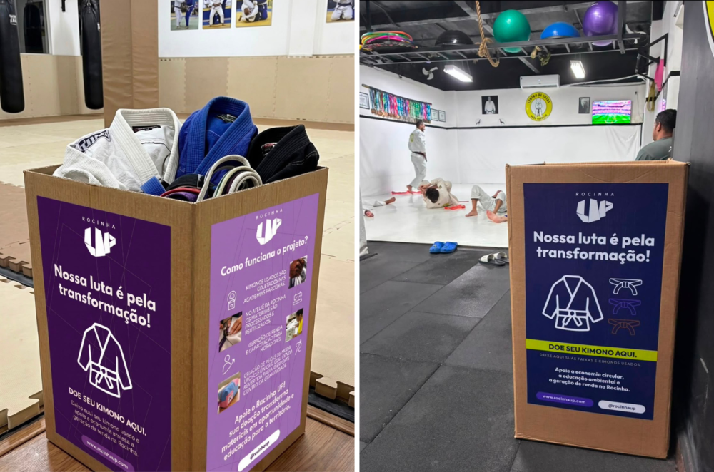 Rocinha UP transforma quimonos de jiu-jítsu em moda circular e inclusão produtiva