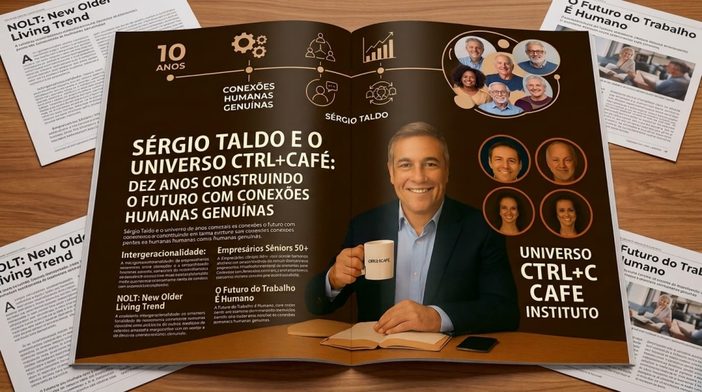 SÉRGIO TALDO E O UNIVERSO CTRL+CAFÉ: DEZ ANOS CONSTRUINDO O FUTURO COM CONEXÕES HUMANAS GENUÍNAS
