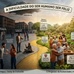A DIFICULDADE DO SER HUMANO SER FELIZ
