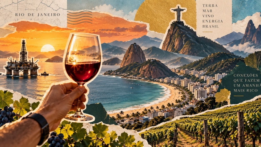 O petróleo sustenta, mas o vinho representa