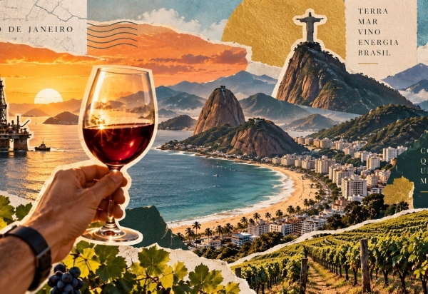 O petróleo sustenta, mas o vinho representa