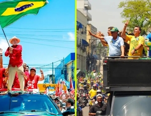 Lula faz comício em Natal e Flávio participa de moto-carreata no Rio
