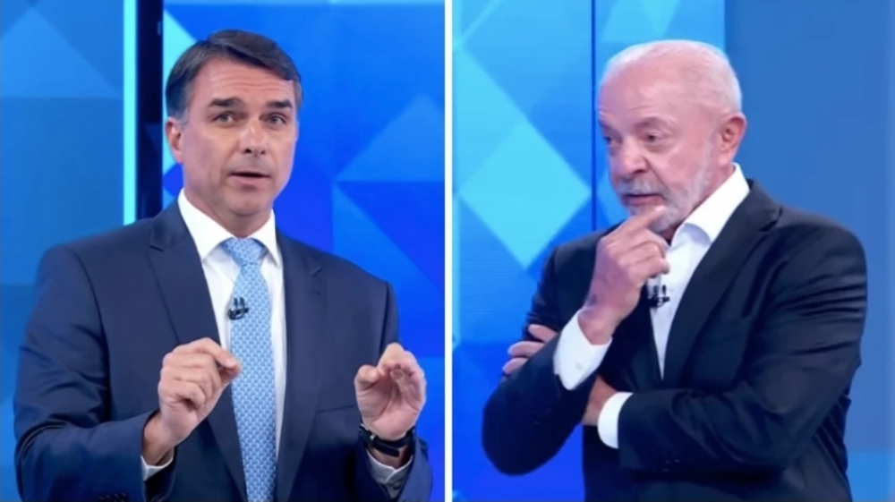Debate: Flávio soma 69,7% declarações verdadeiras; Lula teve 46,6%