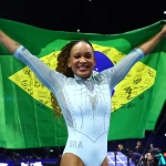 Rebeca Andrade conquista o tri no Mundial de Ginástica na Holanda