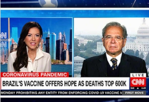 À CNN internacional, Guedes se defende sobre offshore e antecipa pacote verde de US$ 2,5 bi em infraestrutura