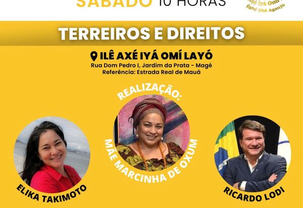 Terreiros e Direitos vai debater religião de matrizes africanas