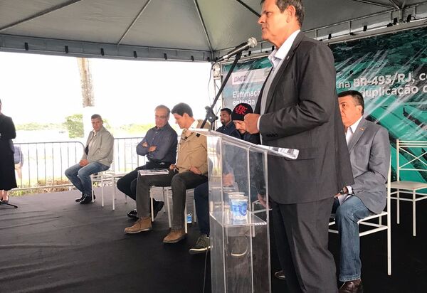 Deputado Coronel Salema acompanha entrega das obras na BR-493 (Manilha-Magé)