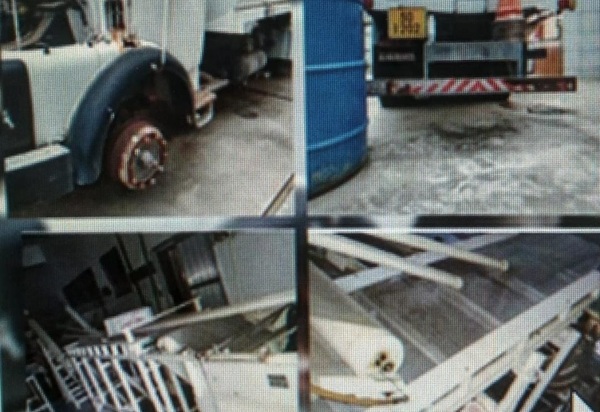 Leilão  caminhão tanque e máquinas